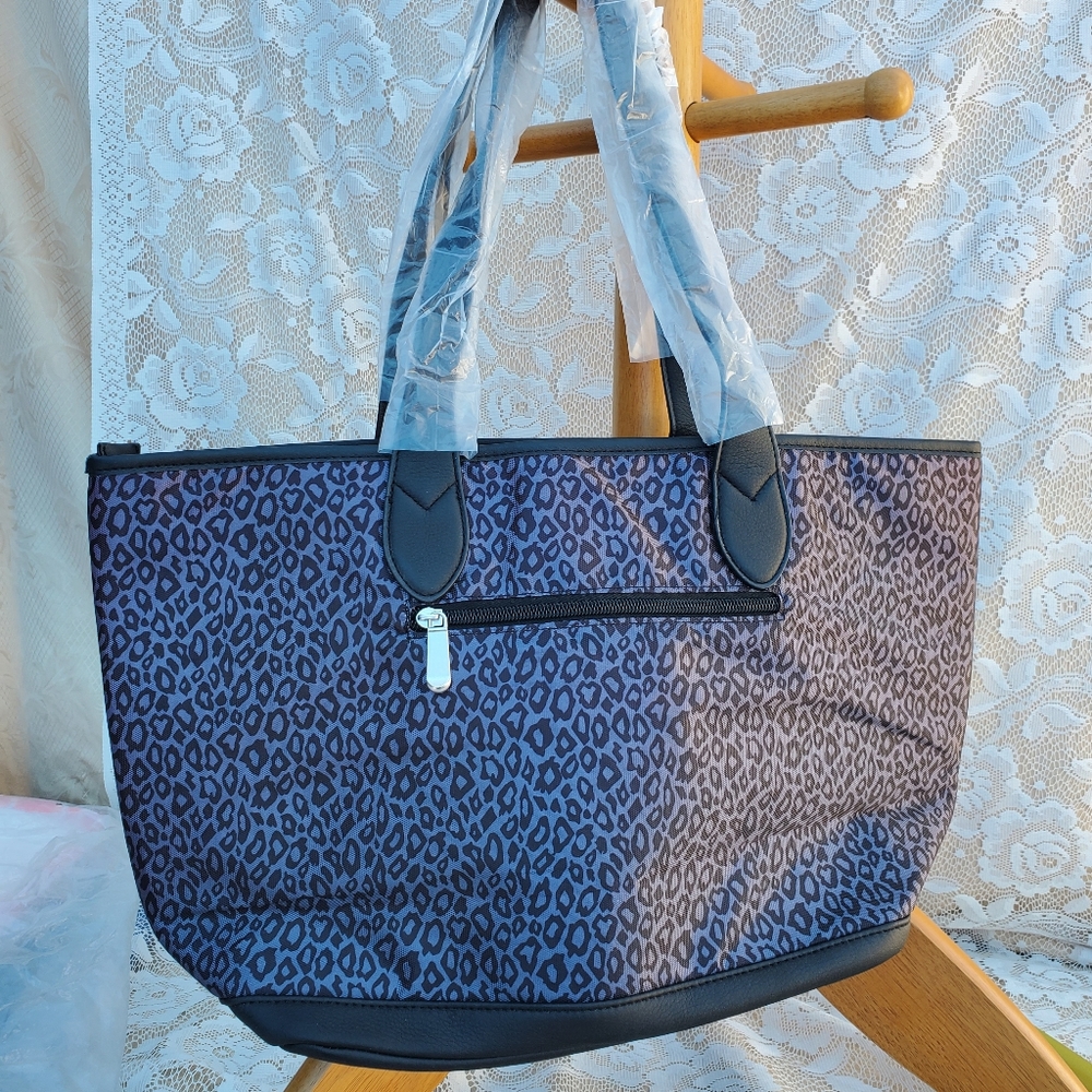 New Cheetah Tote bag wipe clean Home Interiors Penelope Ann Reinforced Handles